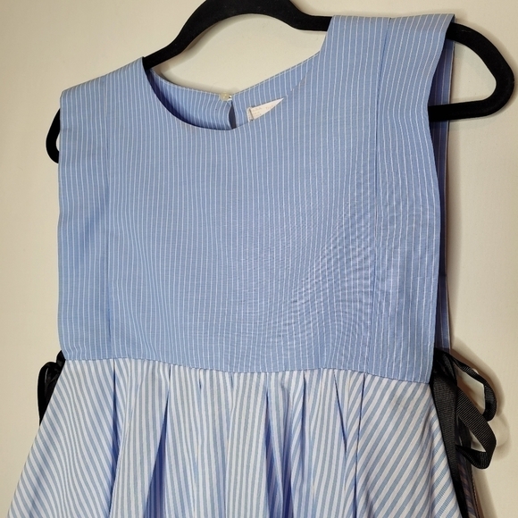 Zara Blue and White Striped Peplum Top - Picture 5 of 13